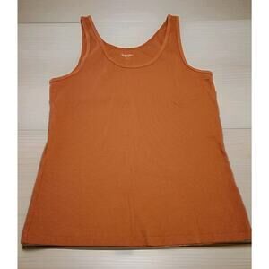 Old Navy First Layer Brown/Orange Ribbed Tank Women's XL